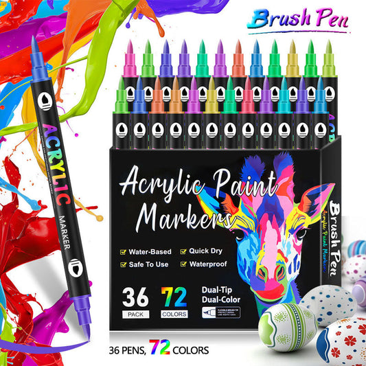 🌈Marqueur acrylique à double pointe
