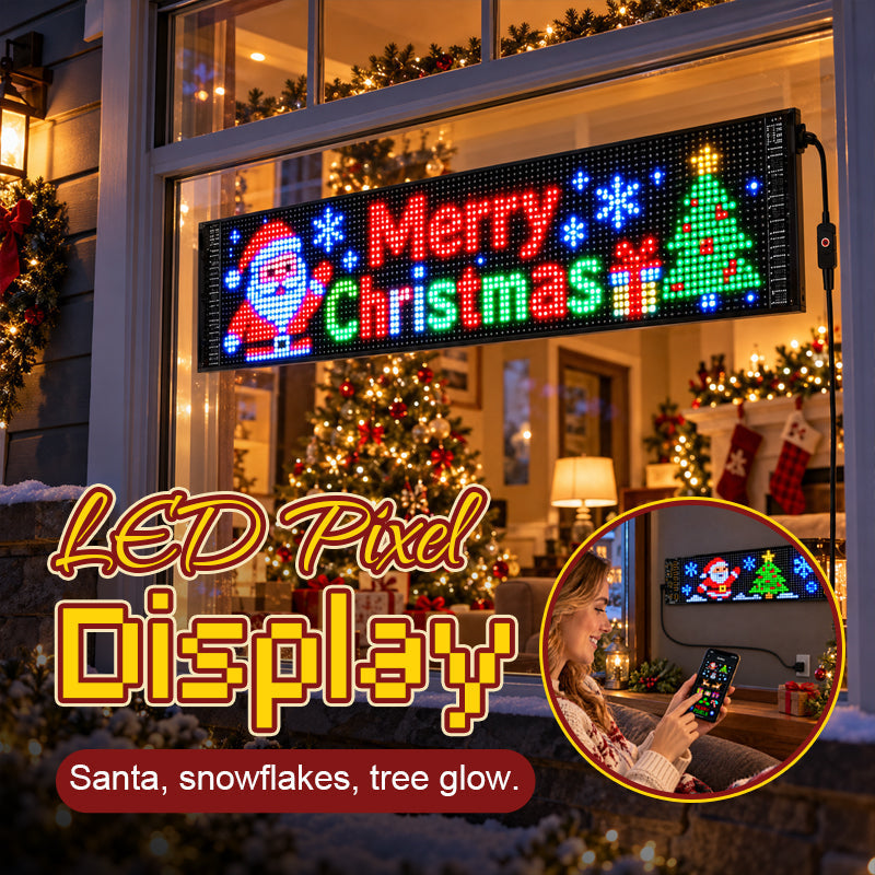 🎅 Écran LED animé pour voiture – Faites participer votre voiture à Noël