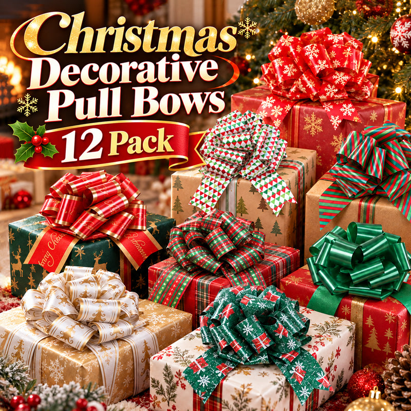 🎀 Nœuds décoratifs de Noël à tirer – Tirez une fois, obtenez un nœud parfait, la touche festive idéale pour vos cadeaux 🎁