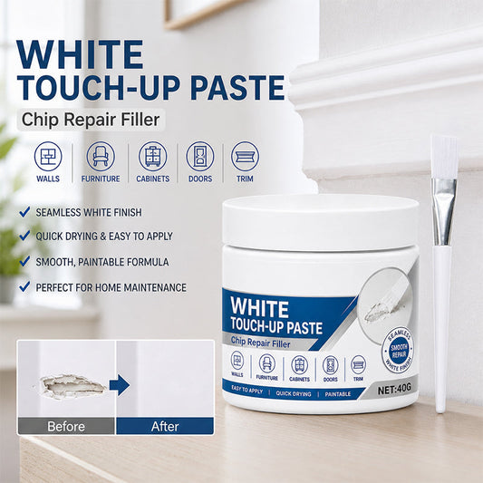 🏡Pâte de réparation blanche pour meubles (avec pinceau inclus, offre à durée limitée)