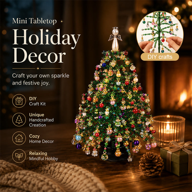 🎄✨ Kit de sapin de Noël perlé à faire soi-même – 🎅Créez votre propre décoration de Noël scintillante