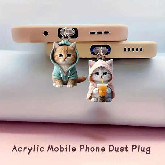 ⏰Promotion spéciale hebdomadaire : achetez-en 1, obtenez-en 2 gratuitement🐱Bouchon anti-poussière pour téléphone portable pour chat🐾