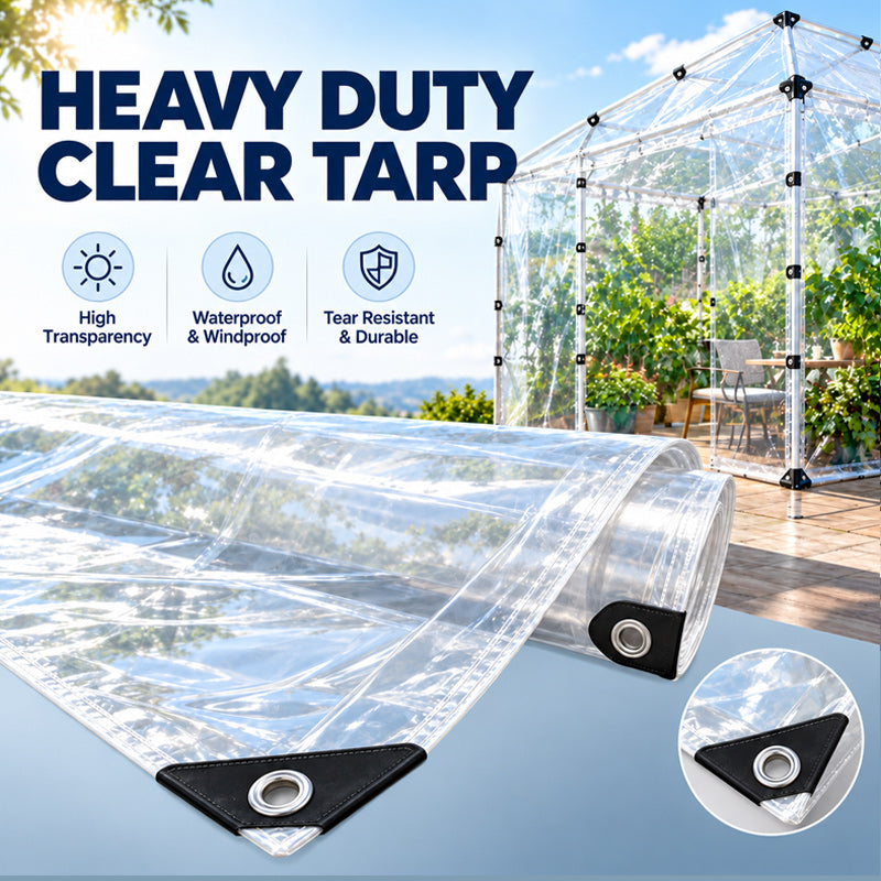 🌧️☀️ Clear Waterproof Rain Tarp — Bright, Protected Outdoor Spaces