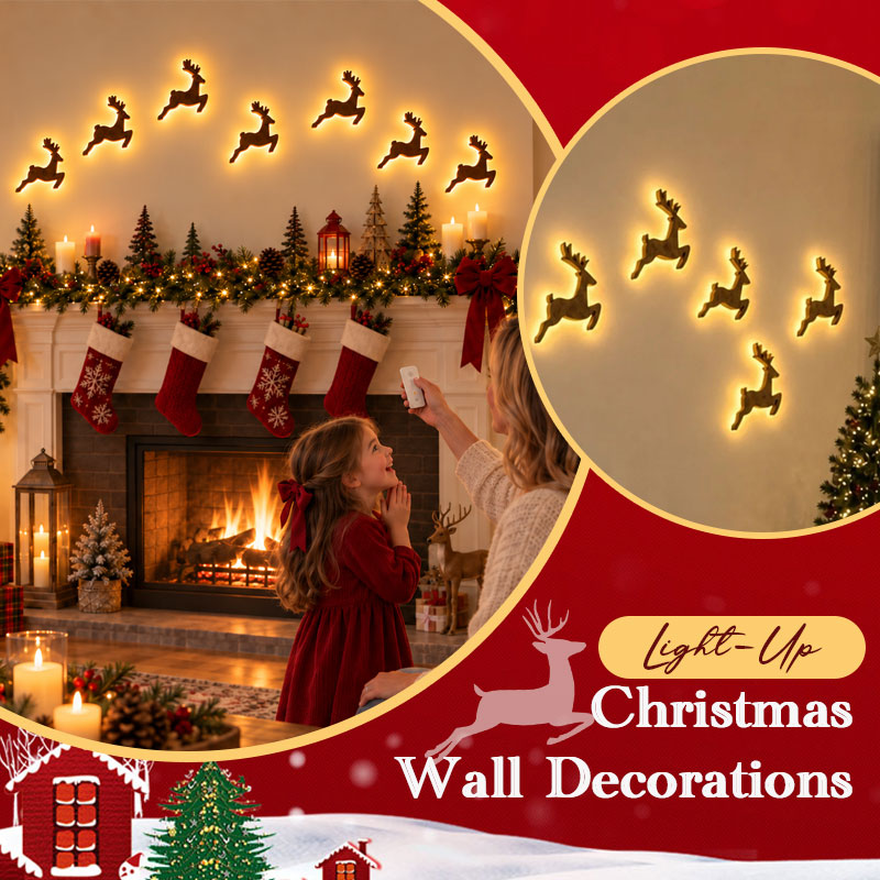 🦌✨ Décorations murales LED renne — illuminez vos murs et votre Noël