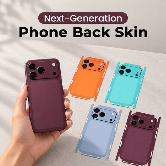 📱✨ Skin arrière premium pour téléphone — Relooking complet du dos, format fin sans coque