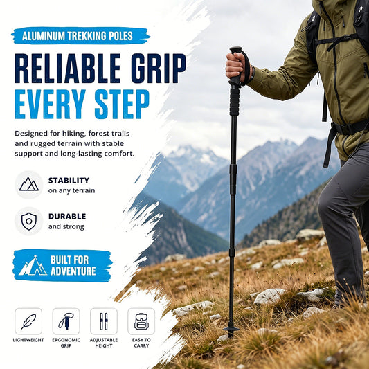 👨‍🦯 Bâton de Randonnée Antichoc — Confort et Stabilité sur Tous Terrains ! ⛰️