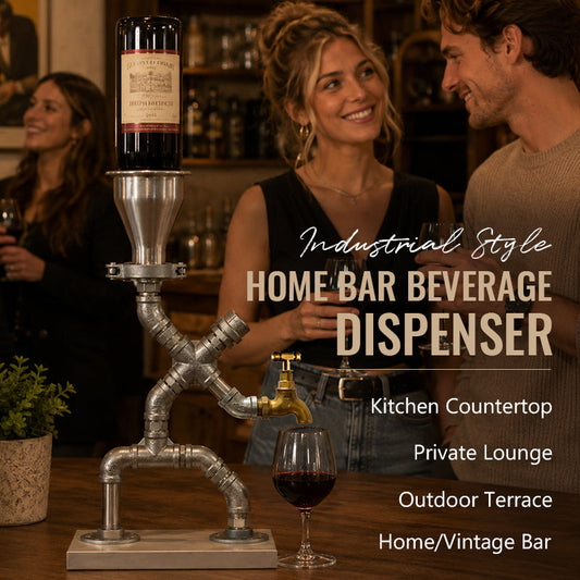 🍷 Distributeur de boissons par gravité de style industriel