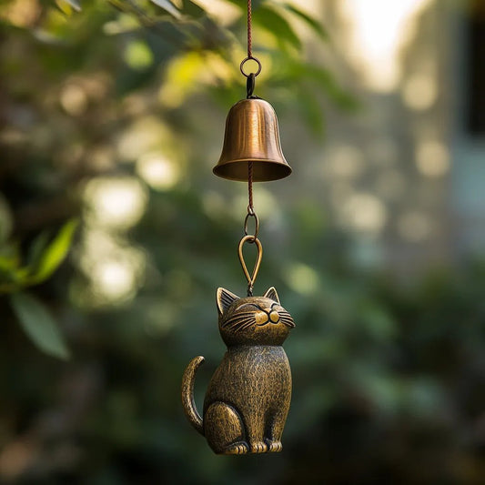 ⏳Offre spéciale : 60 % de réduction🐱Carillon éolien rétro fait main en forme de chat