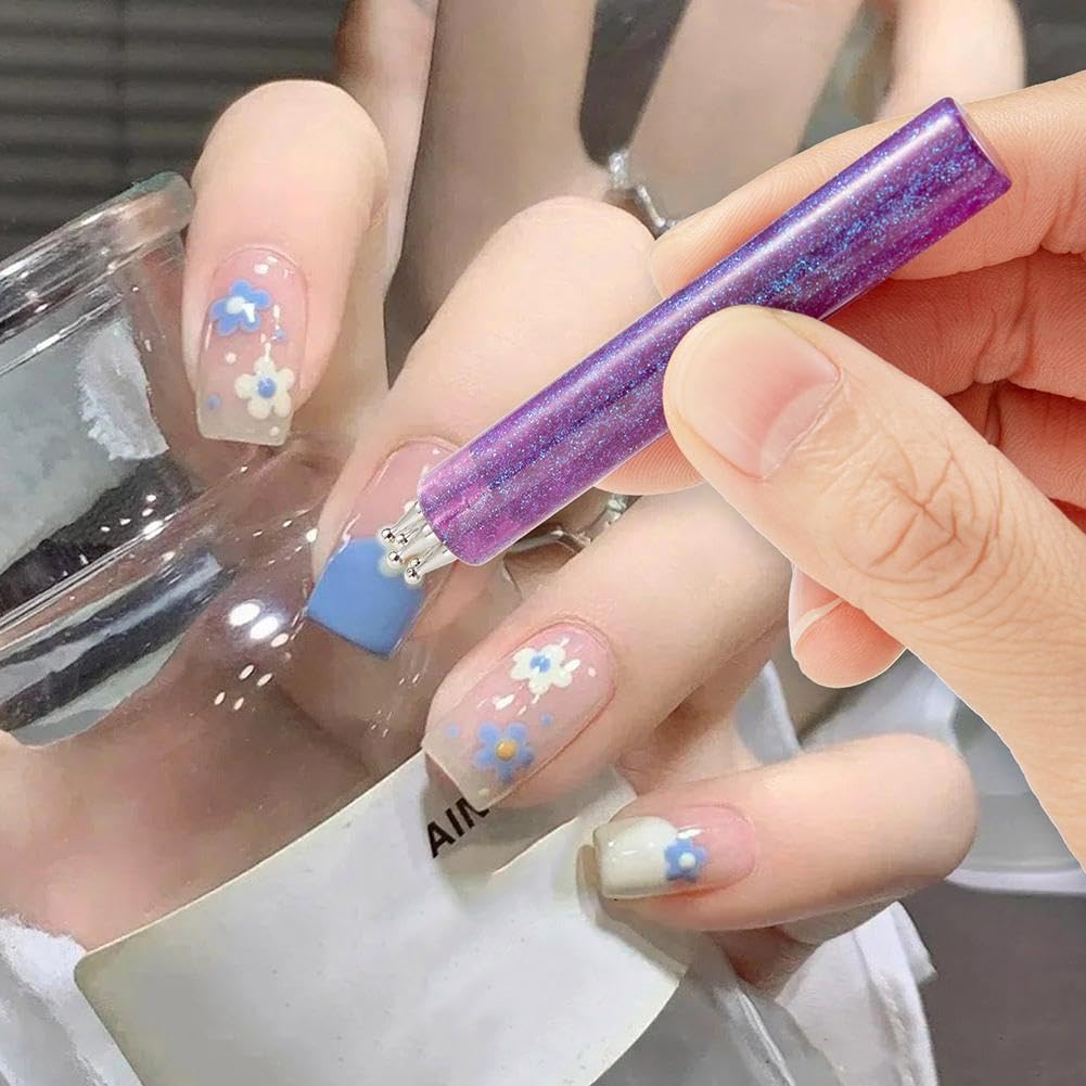 🎁1 acheté, 1 offert🌸Stylo de Pointage Manucure Fleur à 5 Pétales ✨