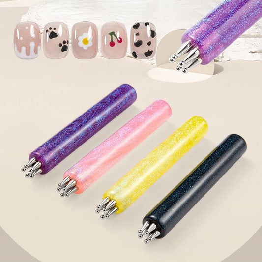 🎁1 acheté, 1 offert🌸Stylo de Pointage Manucure Fleur à 5 Pétales ✨