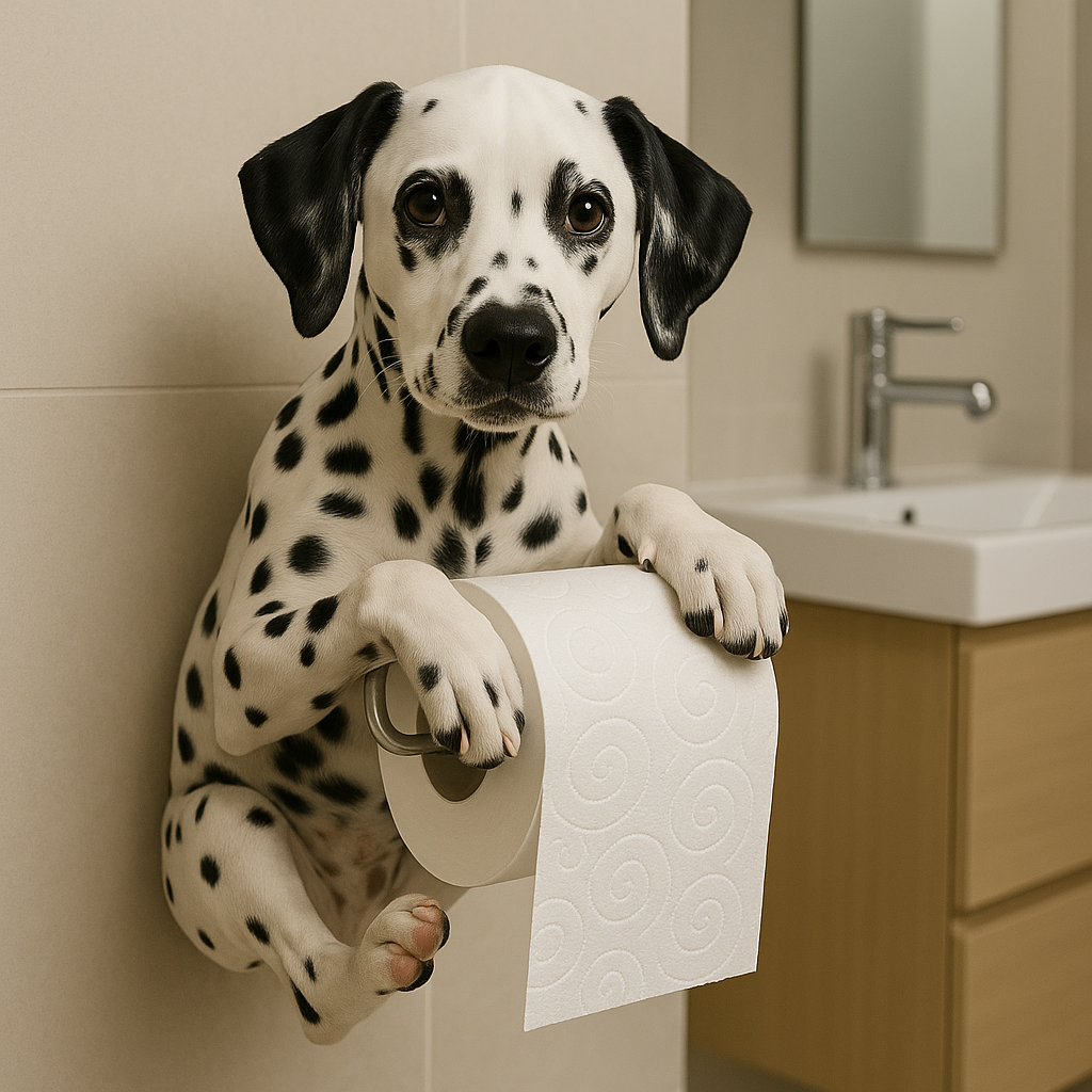 🐾2025 Salle de bain Vente immédiate : 🐕Porte-papier doux pour chiot
