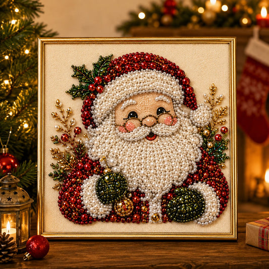🧘Détente et idéal pour les débutants - 🎨💎Kit de peinture diamant perle de Noël à faire soi-même