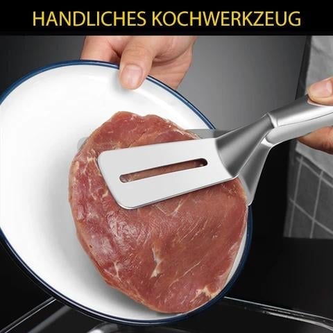 🍳🥩 Spatule-pince 2 en 1 en acier inoxydable : révolutionnez votre façon de cuisiner !