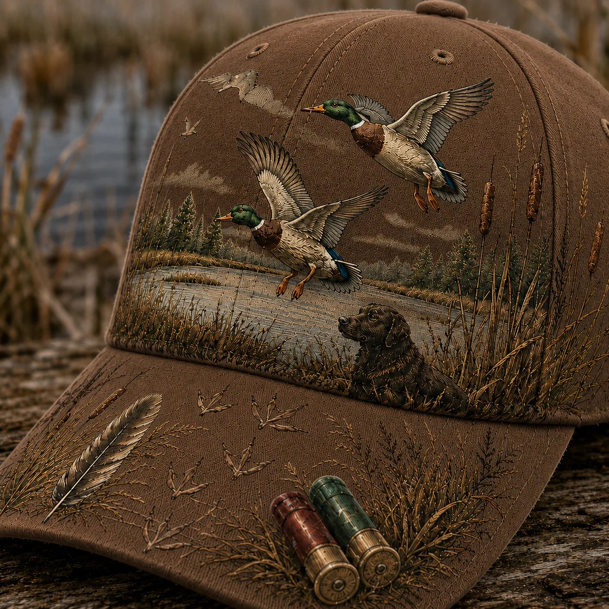 🌾🦆 Chapeau Wild & Ready : Plus qu'un chapeau, un hommage à la passion de la chasse au canard !