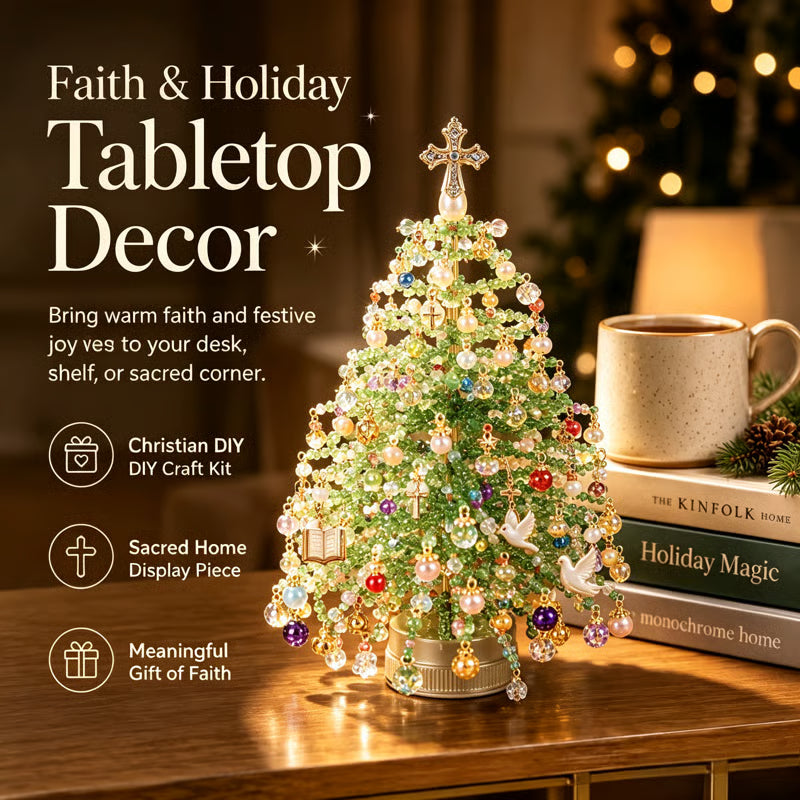 🎄✨ Kit de sapin de Noël perlé à faire soi-même – 🎅Créez votre propre décoration de Noël scintillante