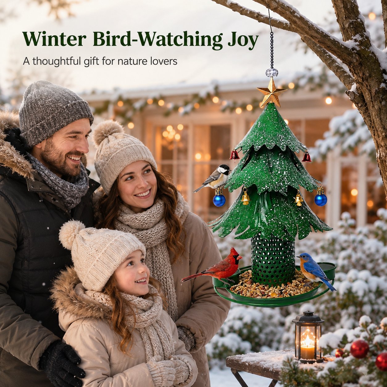 🎄 Mangeoire Arbre de Noël — Attirez les oiseaux sauvages dans votre jardin ! ✨🕊️