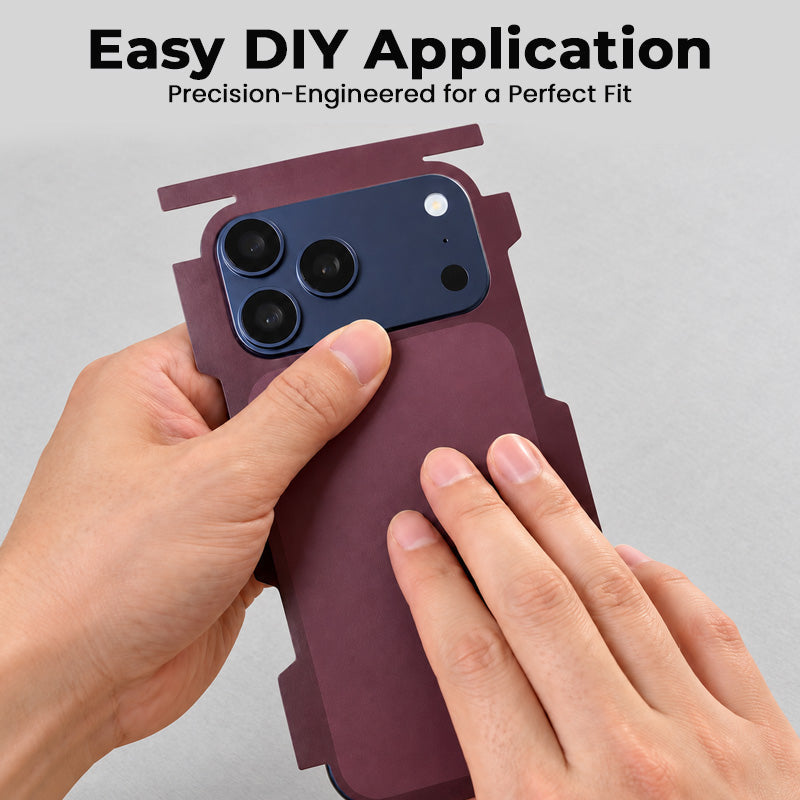 📱✨ Skin arrière premium pour téléphone — Relooking complet du dos, format fin sans coque