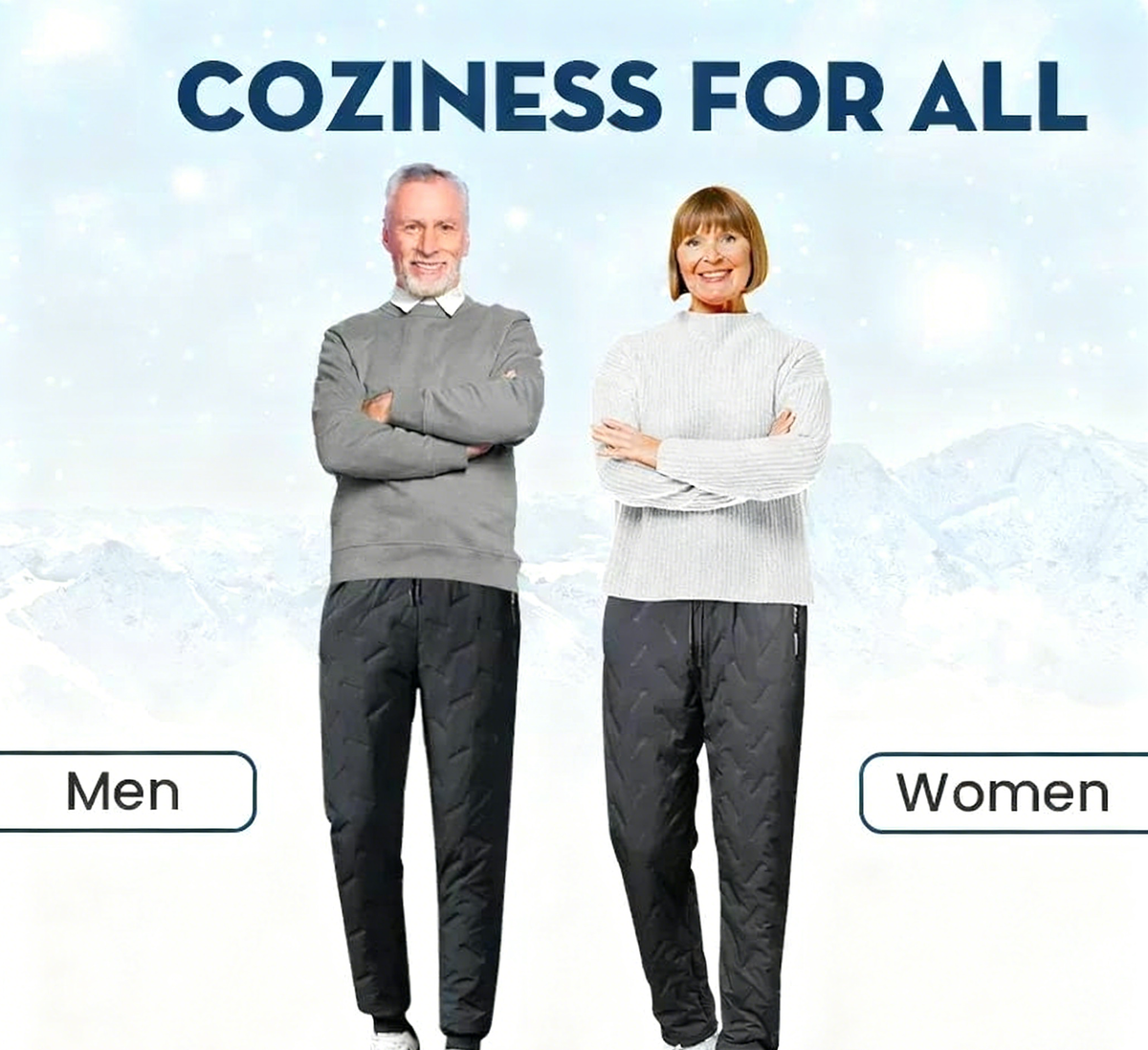 🧣 Pantalon imperméable doublé en polaire – Unisexe, chaud et prêt pour l'hiver🔥