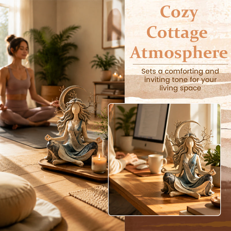 🧘‍♀️🌿 Sculpture Déesse de la Nature — Apportez calme et élégance à votre intérieur ! ✨