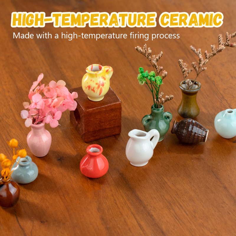 🌼 Mini-vases en céramique comme aimants pour réfrigérateu