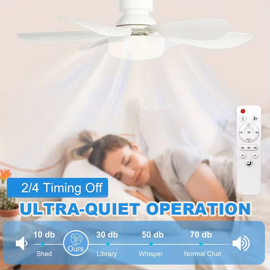 💡 Solution « Smart Fan Light » : ventilateur de plafond à LED à intensité variable avec kit de fixation facile à installer ! 🌀