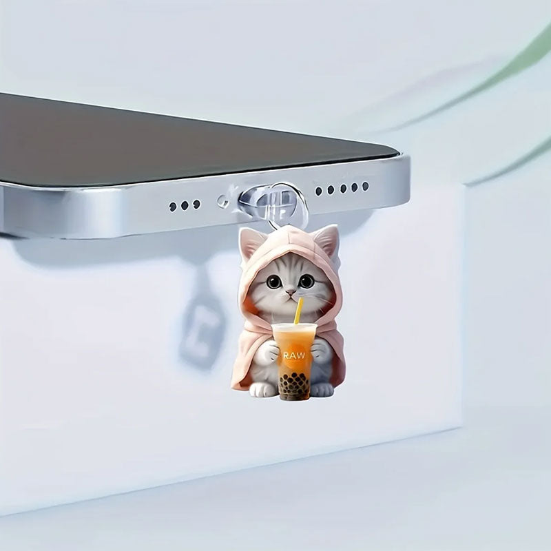 ⏰Promotion spéciale hebdomadaire : achetez-en 1, obtenez-en 2 gratuitement🐱Bouchon anti-poussière pour téléphone portable pour chat🐾