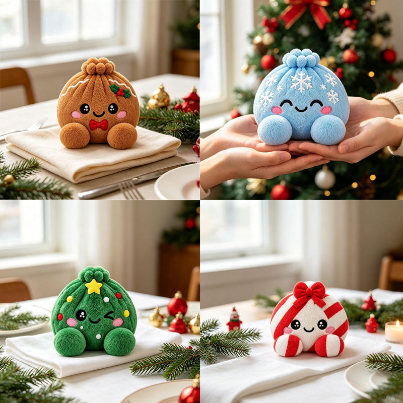 🎄🥟 Peluches Raviolis de Noël – Le cadeau qu'ils déballeront, presseront & montreront à tous