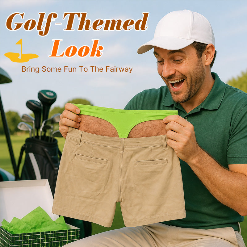 🏌️😂Slips de golf humoristiques pour hommes - Short cadeau irrévérencieux