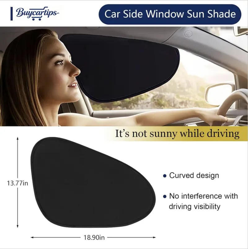 ☀️ Fini les ventouses ! Pare-Soleil Électrostatique Voiture (Protection Anti-UV) 🚗💨