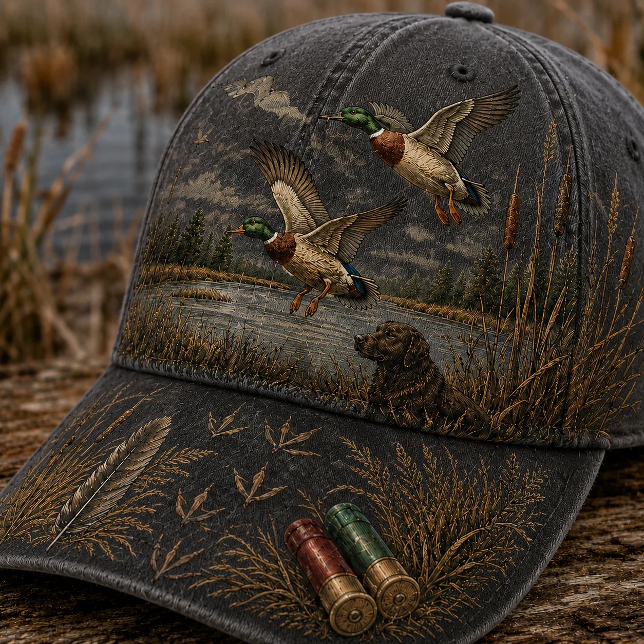 🌾🦆 Chapeau Wild & Ready : Plus qu'un chapeau, un hommage à la passion de la chasse au canard !