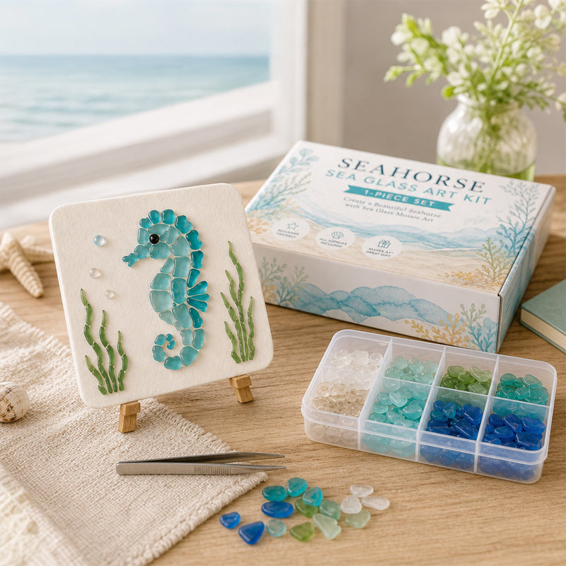 🌊✨ Kit d'art DIY sur le thème de l'océan – Créez un chef-d'œuvre en mosaïque époustouflant