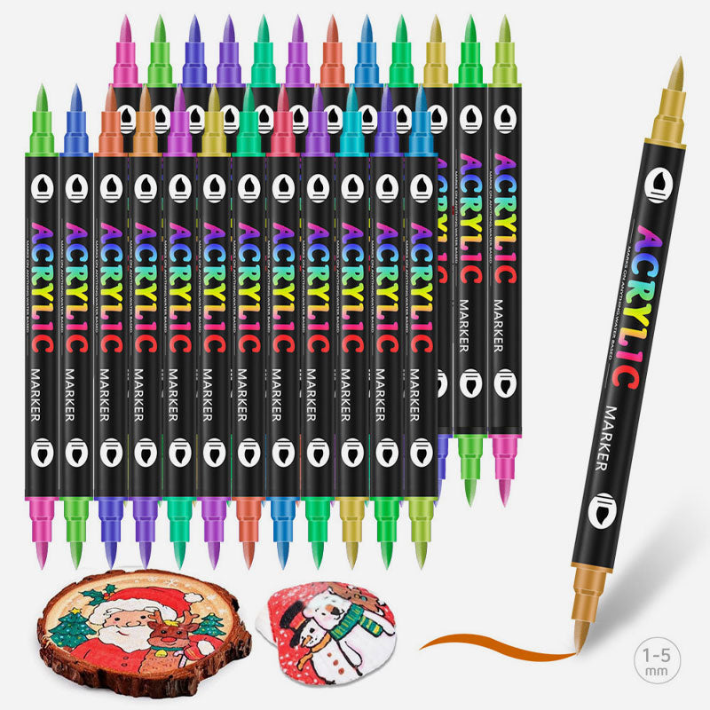 🌈Marqueur acrylique à double pointe