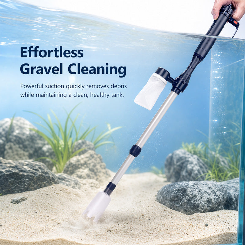 🔥40 % de réduction 🐠Nettoyeur & Aspirateur Électrique d'Aquarium 4-en-1 ✨