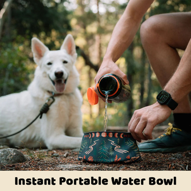 🐾 Bandana Gourde 2-en-1 pour Chien : Hydratez votre Poilu en un Clin d'Œil ! ⛰️