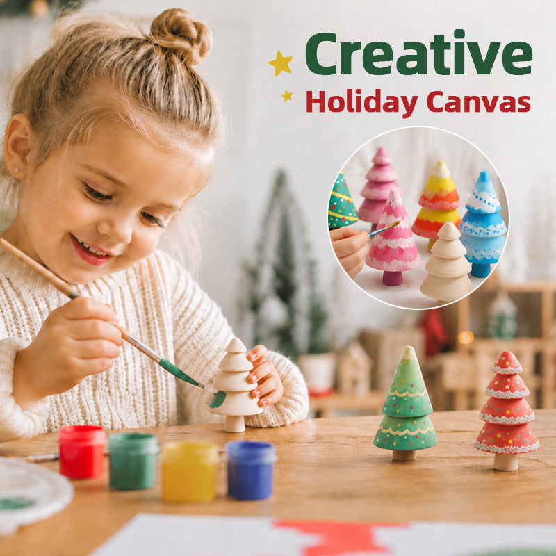 🎄🎨 Kit de sapin de Noël en bois à faire soi-même — Colorez votre Noël à votre façon