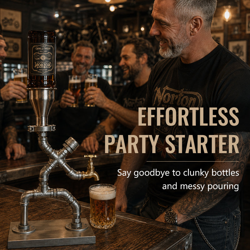 🍷 Distributeur de boissons par gravité de style industriel