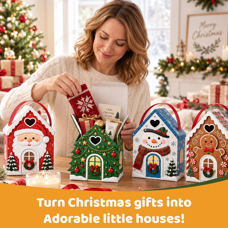 🍬Boîte‑cadeau Maison de Noël — l'emballage devient lui‑même un cadeau🎄