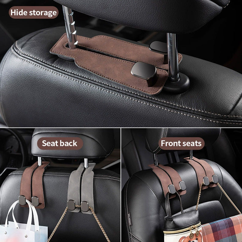 🚗🔩 Support de téléphone de voiture à double crochet — Capacité de 5 kg, pour une conduite sans encombrement