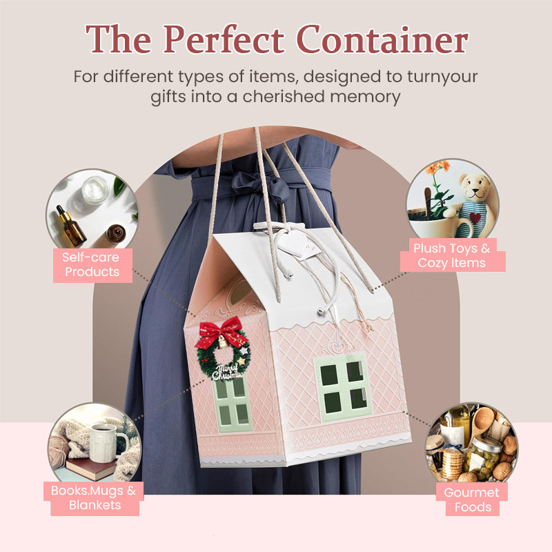 🎄🏠 Boîte‑cadeau Maison de Noël — un emballage qui devient lui‑même un cadeau