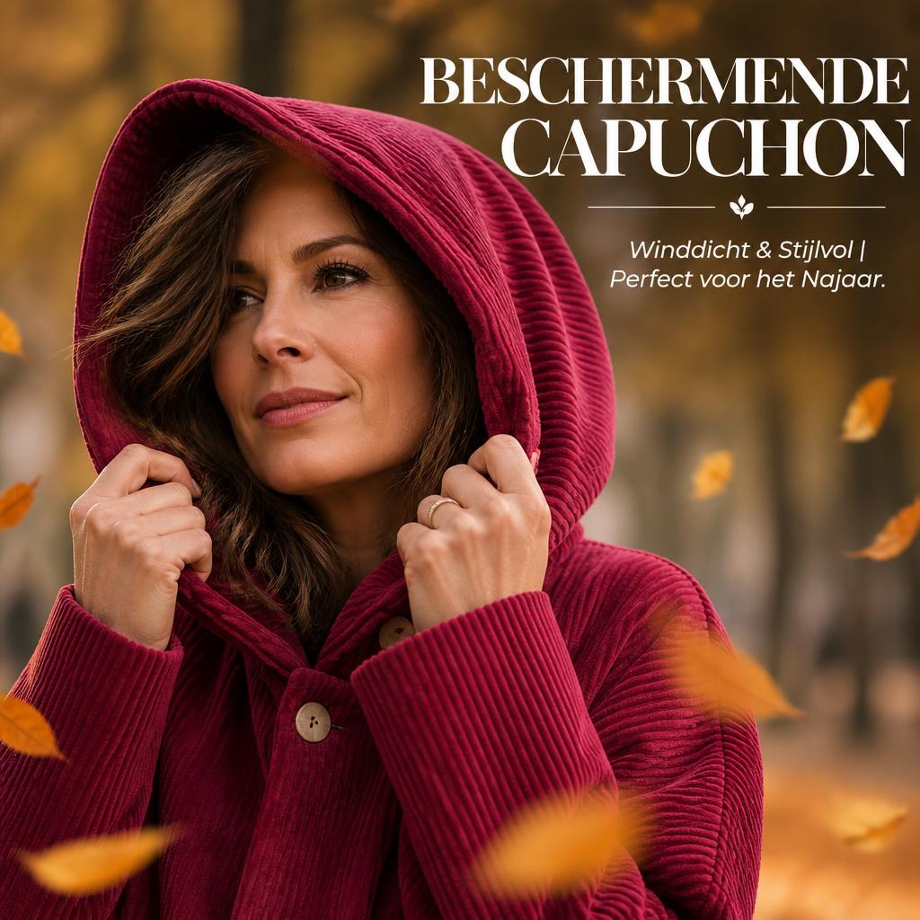 🧥 Profitez de l'automne : Manteau en velours côtelé à capuche merveilleusement chaud et élégant 🍂