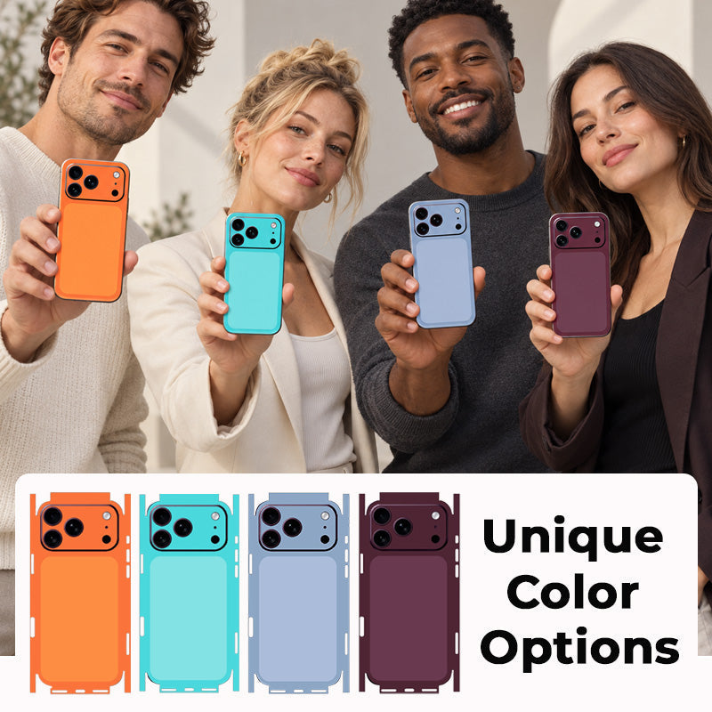 📱✨ Skin arrière premium pour téléphone — Relooking complet du dos, format fin sans coque