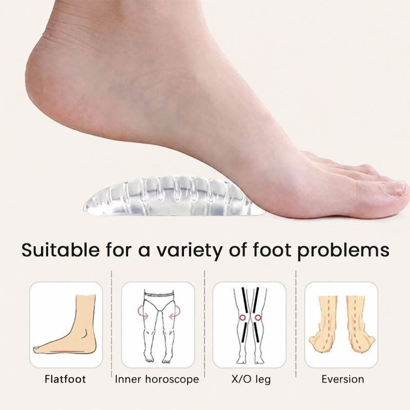 🦶☁️ Coussins de soutien de la voûte plantaire transparents — un soutien discret pour vos pieds au quotidien
