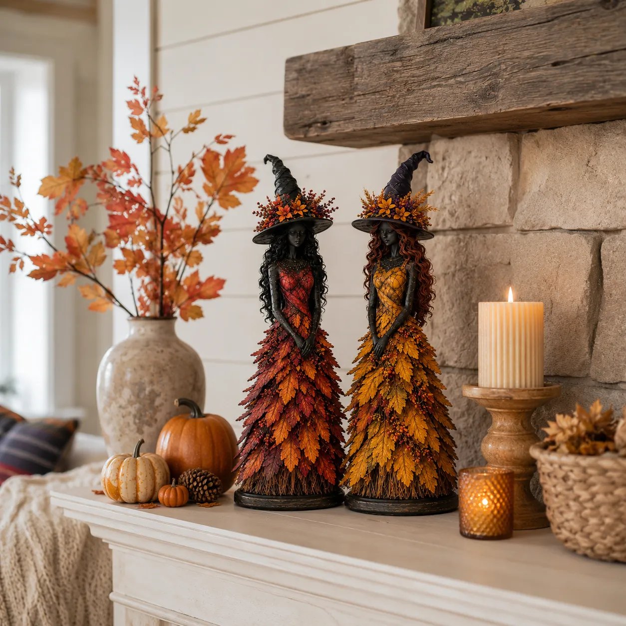 💥DERNIER JOUR -49% - 🧙 Figurine de sorcière d'automne enchantée (📦Achetez-en 3, livraison gratuite)