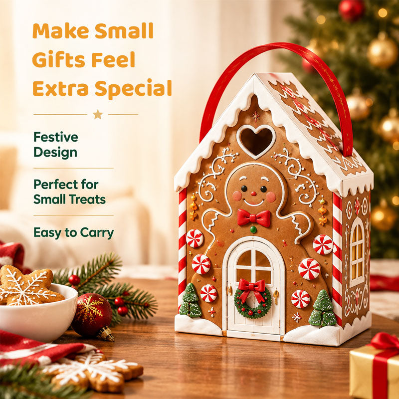 🍬Boîte‑cadeau Maison de Noël — l'emballage devient lui‑même un cadeau🎄