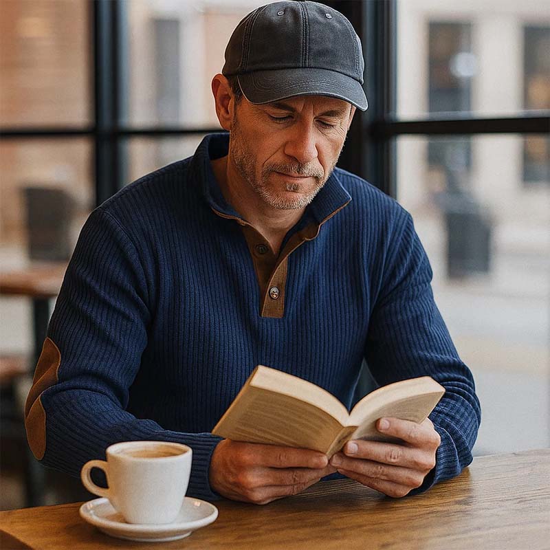 👔Veste en velours côtelé avec col montant