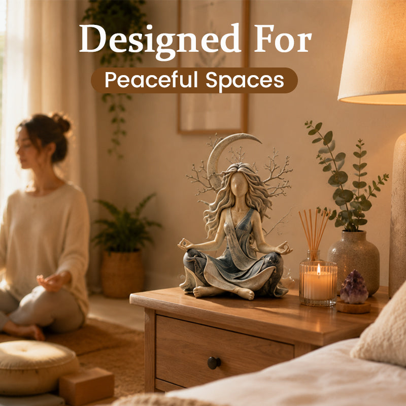 🧘‍♀️🌿 Sculpture Déesse de la Nature — Apportez calme et élégance à votre intérieur ! ✨