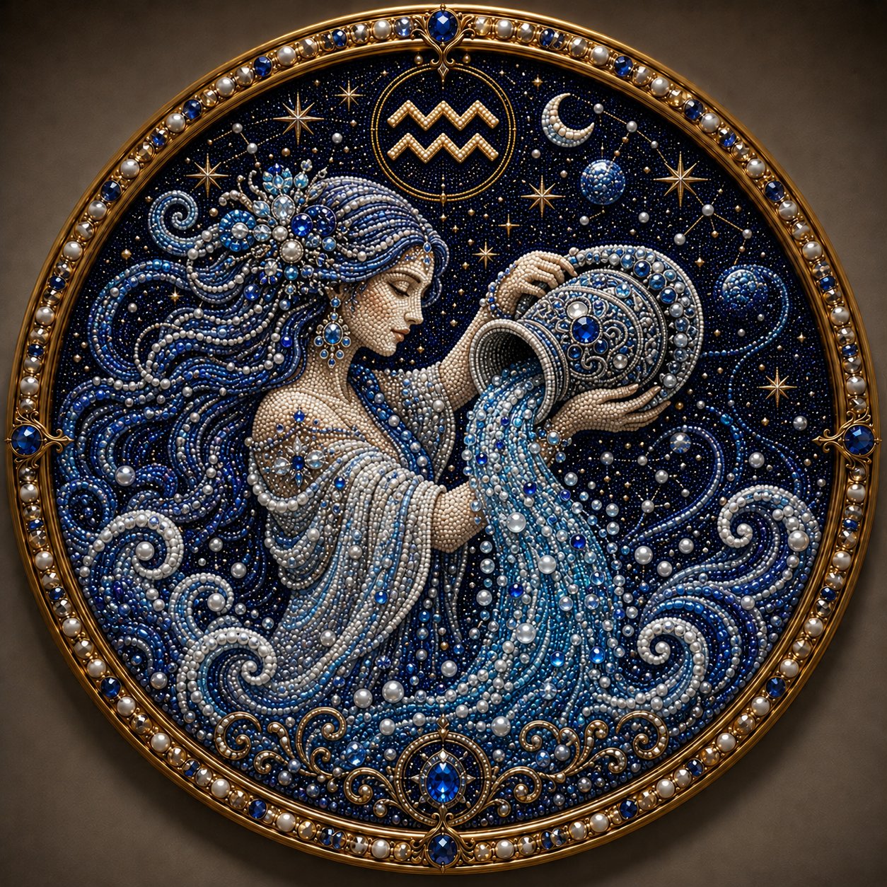🔥 Kit d'art en perles des 12 signes du zodiaque ♈🌙