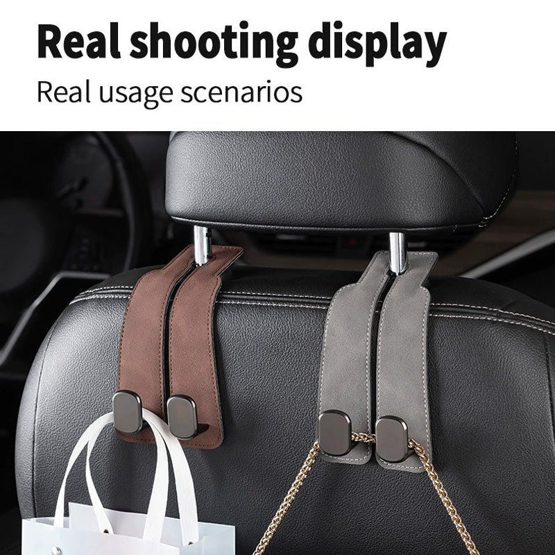 🚗🔩 Support de téléphone de voiture à double crochet — Capacité de 5 kg, pour une conduite sans encombrement