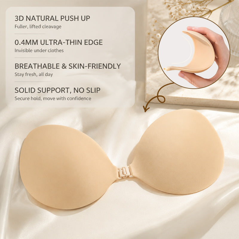 💖 Cache-Tétons Push-Up Invisible en Silicone 3D — Maintien Naturel et Discrétion Absolue ! ✨