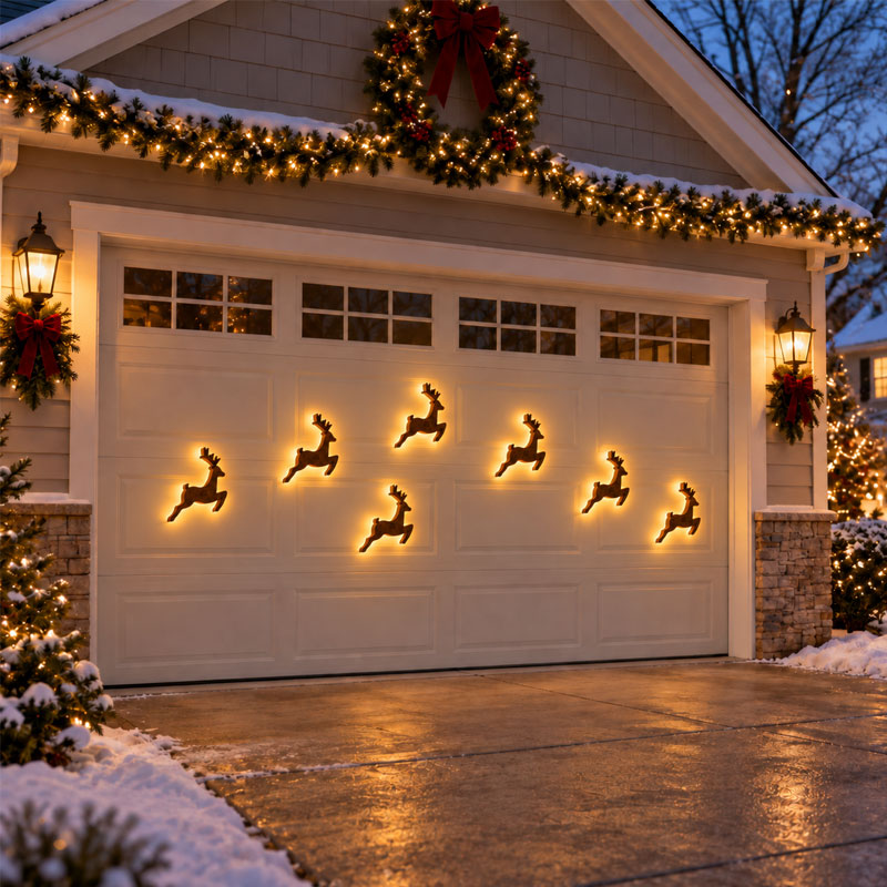 🦌✨ Décorations murales LED renne — illuminez vos murs et votre Noël